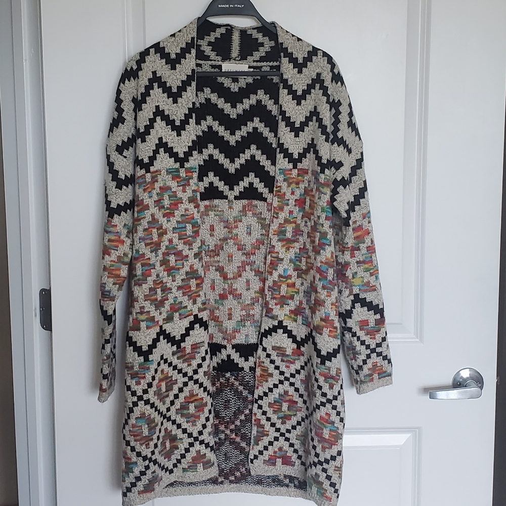 Dreamers multi-color cardigan sweater